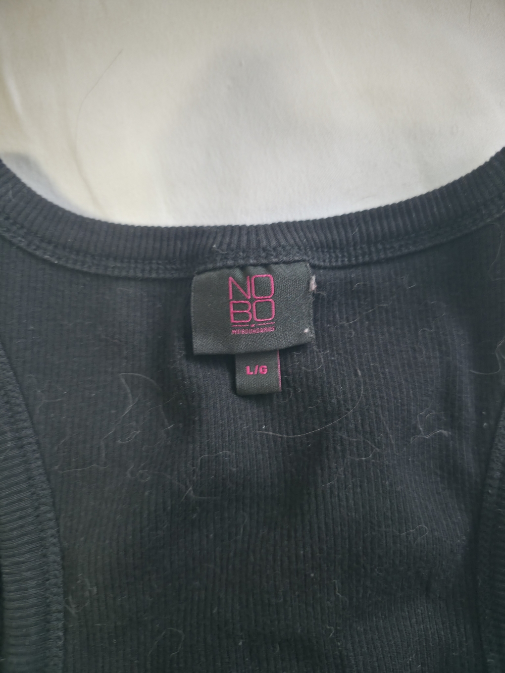 NOBO Black Ribbed Tank - Picture 3 of 4